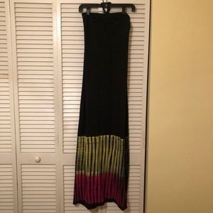 Roxy maxi tye-dye tube top dress. Never been worn